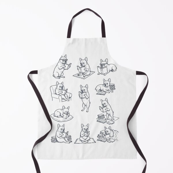 Item preview, Vintage French Bulldog Book Reader Reading Dog Lover designed and sold by dian-rody-crest.