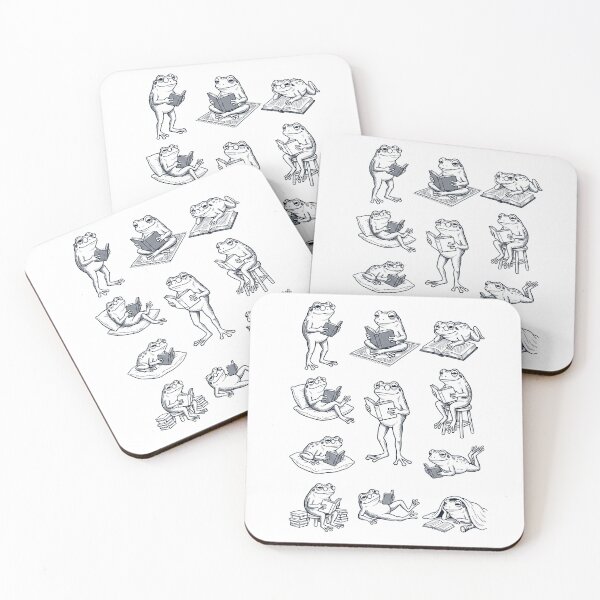 Item preview, Vintage Frog Book Reader Reading Animal Lover designed and sold by dian-rody-crest.
