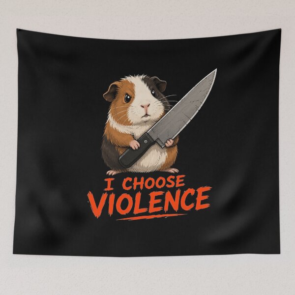Item preview, I Choose Violence Guinea Pig  designed and sold by TheEndDesign.