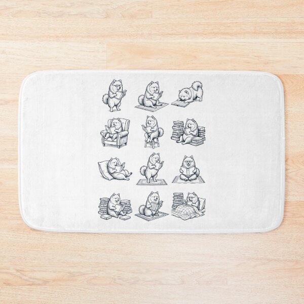 Item preview, Vintage German Spitz Book Reader Reading Dog Lover designed and sold by dian-rody-crest.