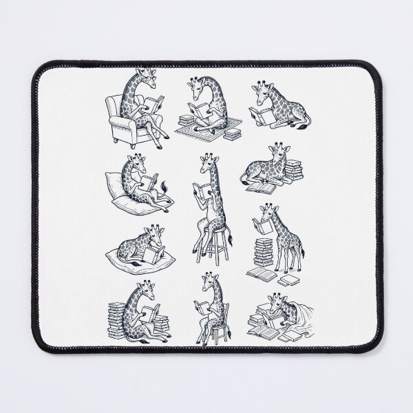 Item preview, Vintage Giraffe Book Reader Reading Animal Lover designed and sold by dian-rody-crest.