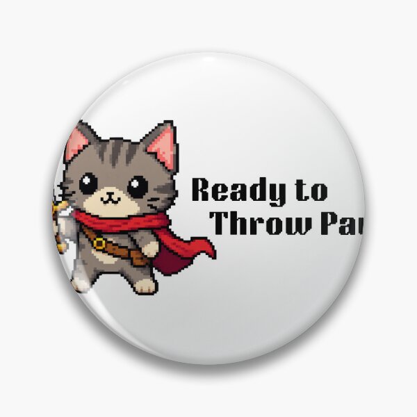 Item preview, Pixel Art Cat - Ready to Throw Paws designed and sold by izzysnapzz.