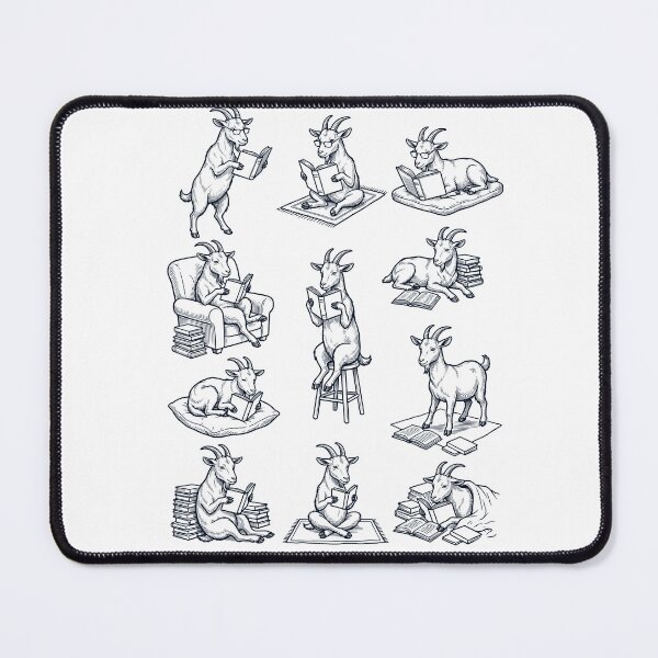 Item preview, Vintage Goat Book Reader Reading Animal Lover designed and sold by dian-rody-crest.