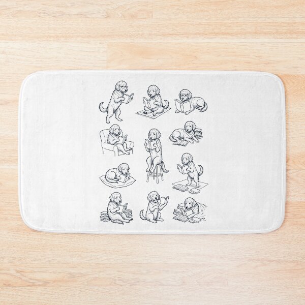 Item preview, Vintage Goldendoodle Book Reader Reading Dog Lover designed and sold by dian-rody-crest.
