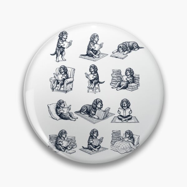 Item preview, Vintage Gordon Setter Book Reader Reading Dog Lover designed and sold by dian-rody-crest.