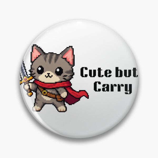 Item preview, Pixel Art Cat - Cute But I Carry designed and sold by izzysnapzz.