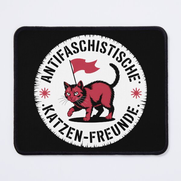 Item preview, Antifaschistische Katzen Freunde - Linke Antifaschismus Merch designed and sold by LoFizzy.