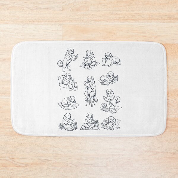 Item preview, Vintage Great Pyrenees Book Reader Reading Dog Lover designed and sold by dian-rody-crest.
