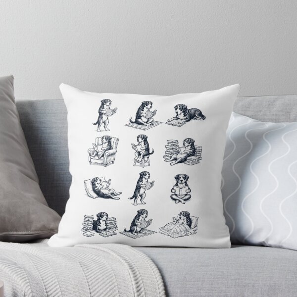Item preview, Vintage Greater Swiss Mountain Dog Book Reader Reading Dog Lover designed and sold by dian-rody-crest.