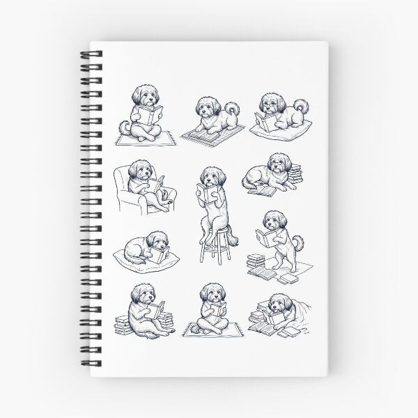 Item preview, Vintage Havanese Book Reader Reading Dog Lover designed and sold by dian-rody-crest.