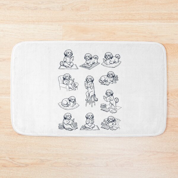 Item preview, Vintage Havanese Book Reader Reading Dog Lover designed and sold by dian-rody-crest.