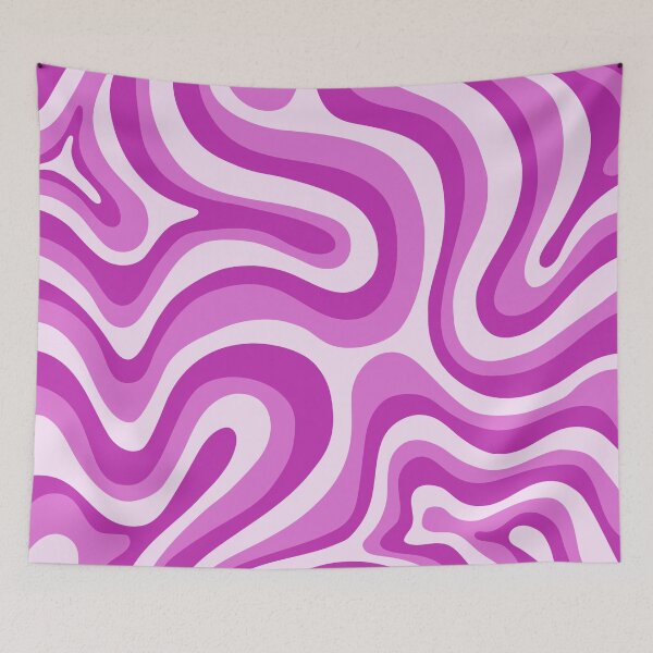 Item preview,  Liquid Swirl Retro Abstract in purple tones, Cream, and White designed and sold by Differenceee.