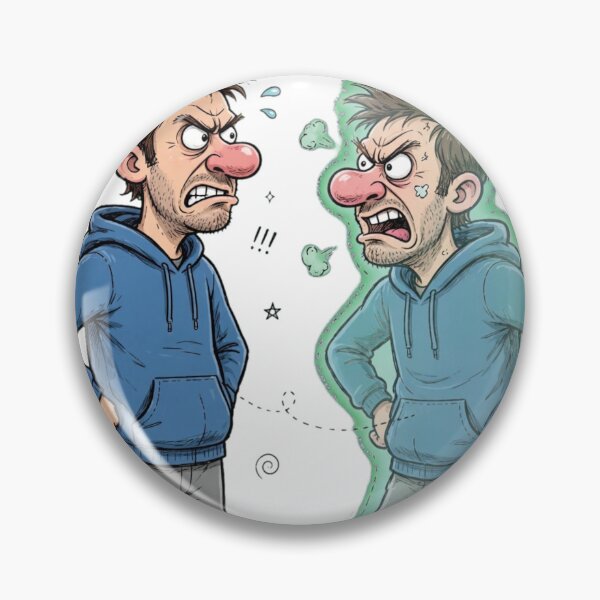 Item preview, Out Of Body Idiom Funny Angry Caricature Art designed and sold by puzzell.