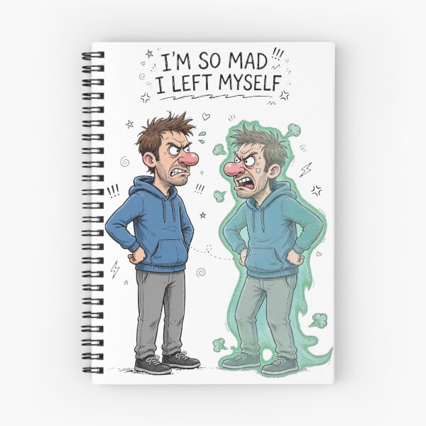 Item preview, Out Of Body Idiom Funny Angry Caricature Art designed and sold by puzzell.