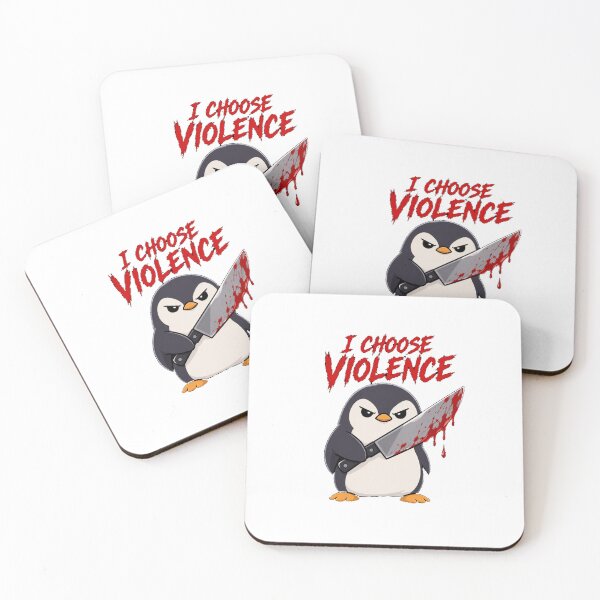 Item preview, I Choose Violence Penguin  designed and sold by TheEndDesign.