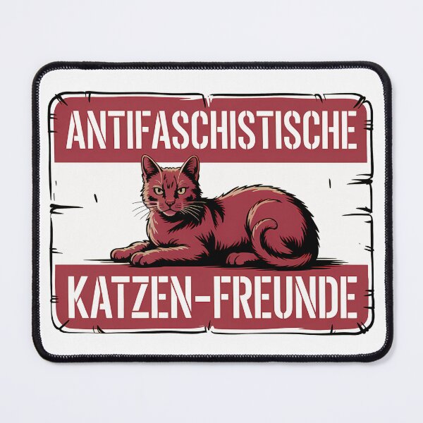 Item preview, Antifaschistische Katzen Freunde - Linke Antifaschismus Merch designed and sold by LoFizzy.