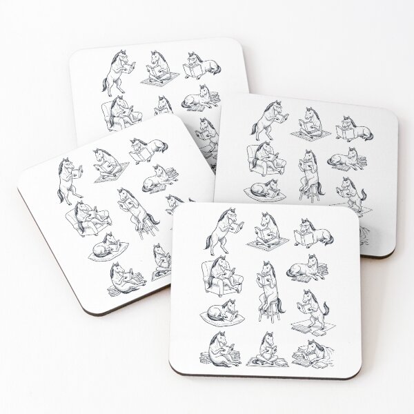 Item preview, Vintage Horse Book Reader Reading Animal Lover designed and sold by dian-rody-crest.