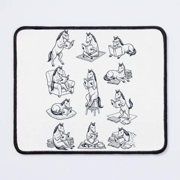 Item preview, Vintage Horse Book Reader Reading Animal Lover designed and sold by dian-rody-crest.