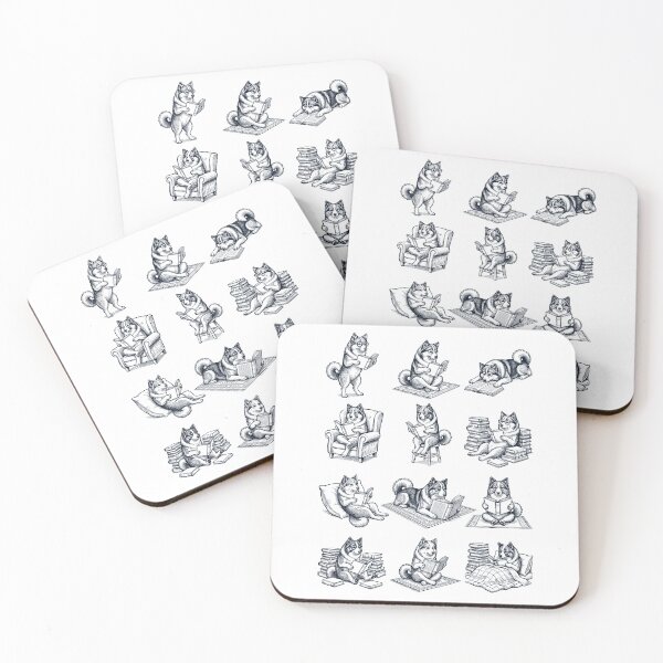 Item preview, Vintage Icelandic Sheepdog Book Reader Reading Dog Lover designed and sold by dian-rody-crest.