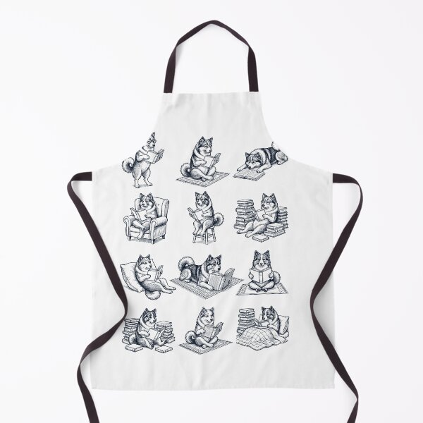 Item preview, Vintage Icelandic Sheepdog Book Reader Reading Dog Lover designed and sold by dian-rody-crest.