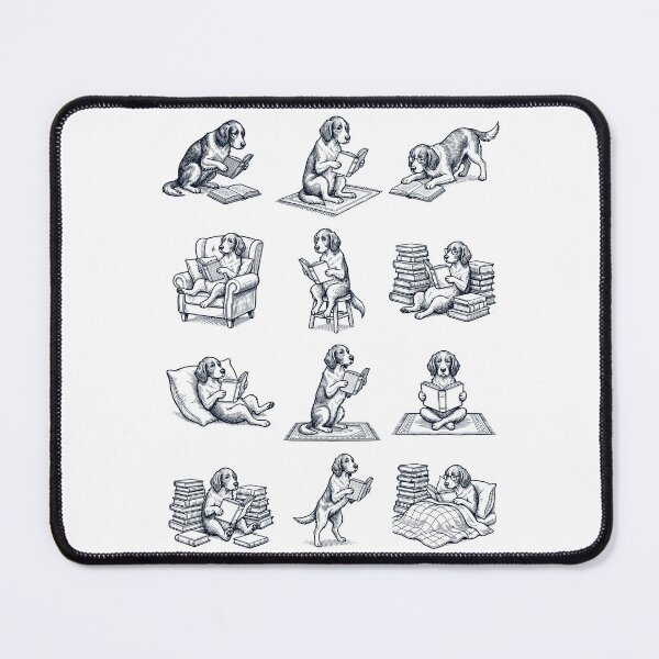 Item preview, Vintage Irish Red And White Setter Book Reader Reading Dog Lover designed and sold by dian-rody-crest.
