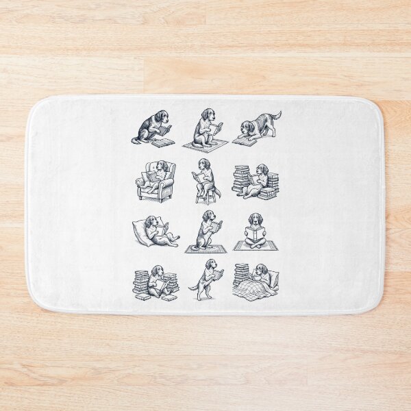 Item preview, Vintage Irish Red And White Setter Book Reader Reading Dog Lover designed and sold by dian-rody-crest.