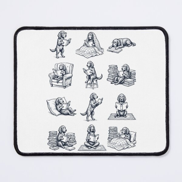 Item preview, Vintage Irish Setter Book Reader Reading Dog Lover designed and sold by dian-rody-crest.
