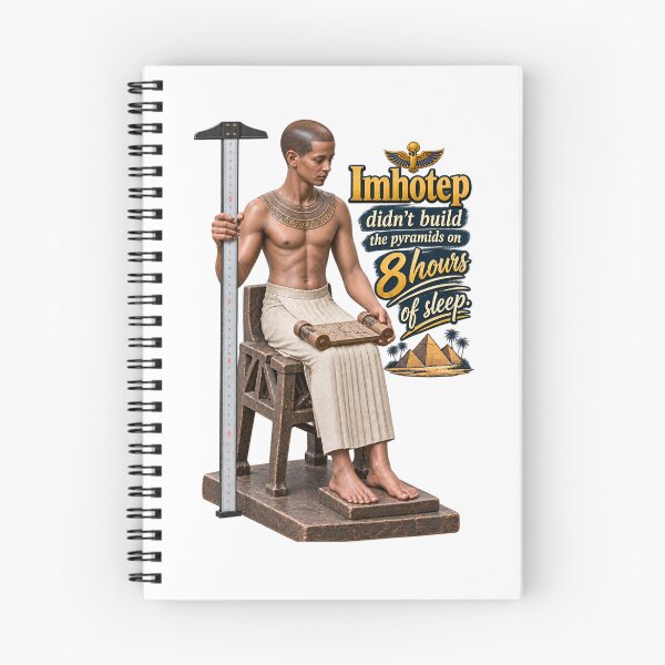 Item preview, Imhotep Didn't Build The Pyramids On 8 Hours Of Sleep designed and sold by TuyaArts.