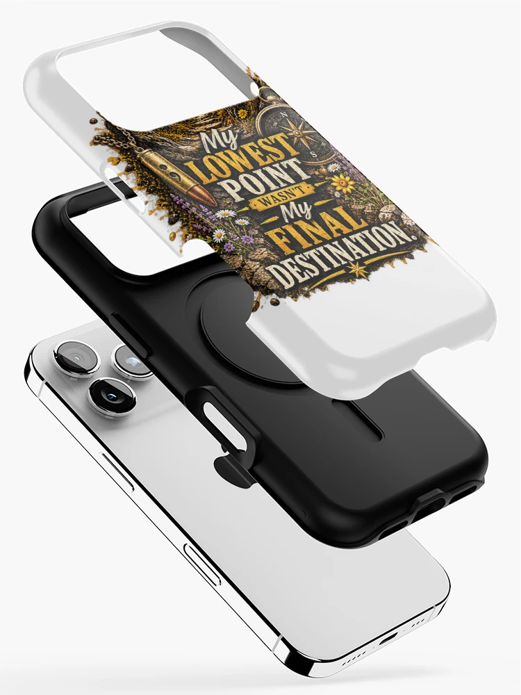 Thumbnail 2 of 4, iPhone Case, Lowest Point Not Final Destination designed and sold by RabbitHoleAtKs.