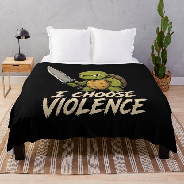 Item preview, I Choose Violence Turtle designed and sold by TheEndDesign.
