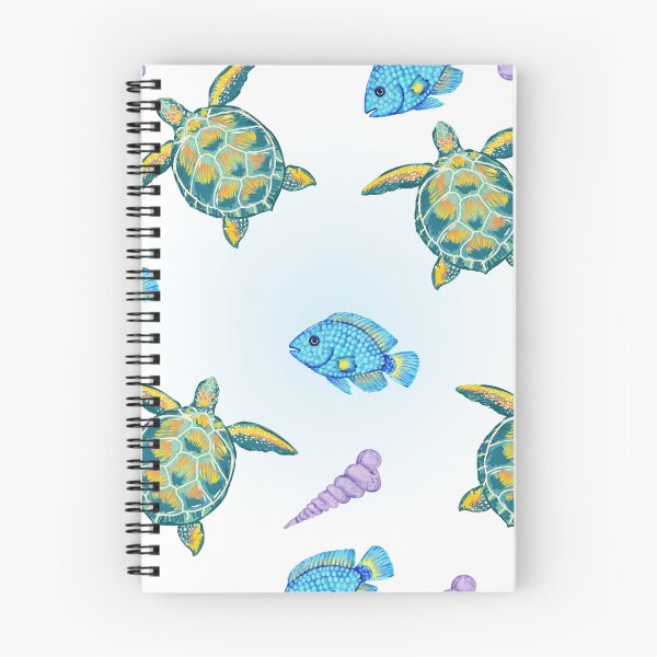 Item preview, Colorful turtle and fish Pattern designed and sold by Marietna2110.