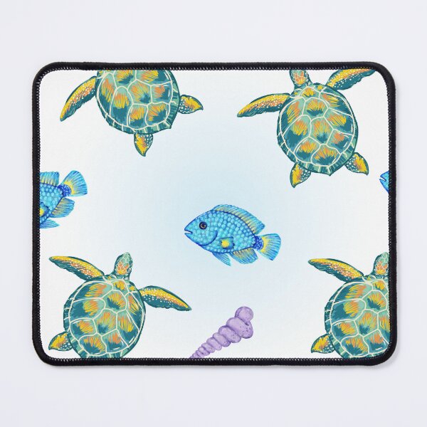 Item preview, Colorful turtle and fish Pattern designed and sold by Marietna2110.
