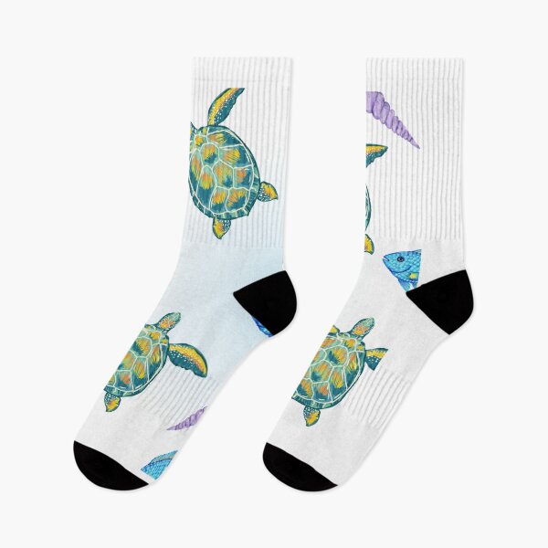 Item preview, Colorful turtle and fish Pattern designed and sold by Marietna2110.