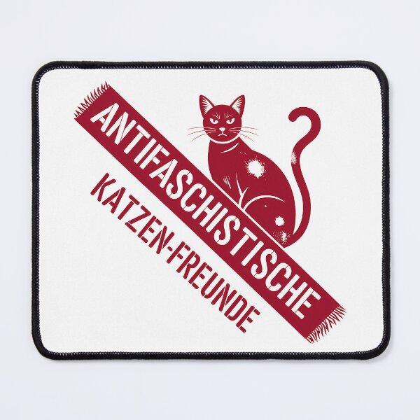 Item preview, Antifaschistische Katzen Freunde - Linke Antifaschismus Merch designed and sold by LoFizzy.