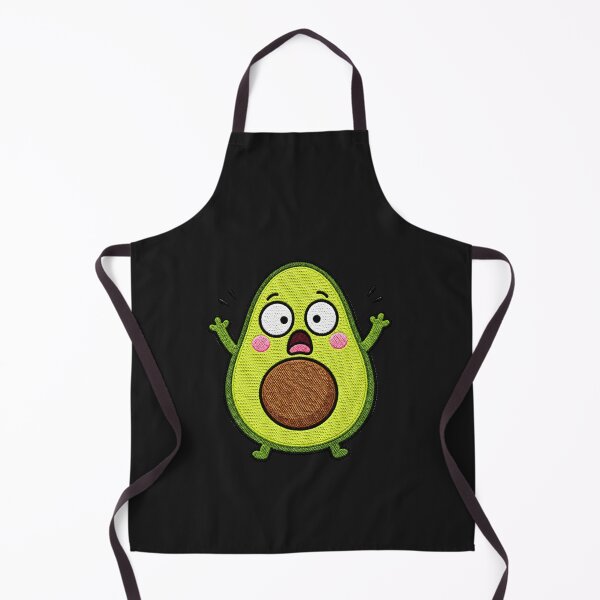 Item preview, Shocked Avocado Kawaii Embroidery Patch Illustration designed and sold by ColorSplash123.