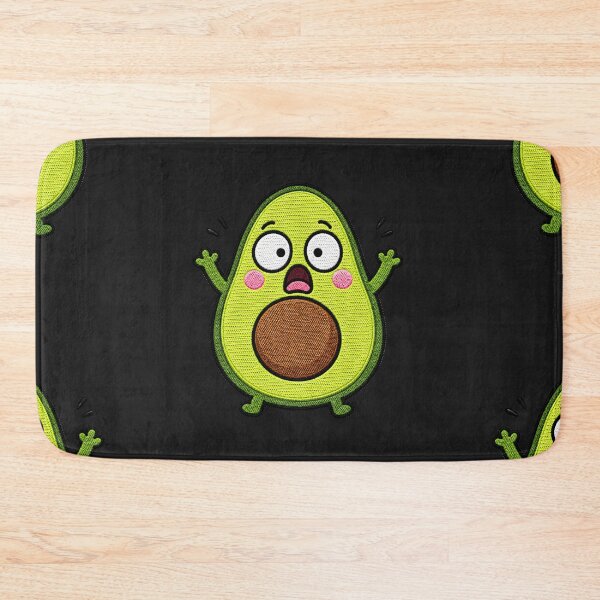 Item preview, Shocked Avocado Kawaii Embroidery Patch Illustration designed and sold by ColorSplash123.