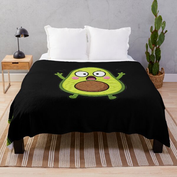 Item preview, Shocked Avocado Kawaii Embroidery Patch Illustration designed and sold by ColorSplash123.