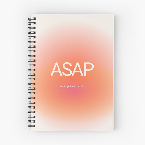 Item preview, ASAP as Sapphic as Possible | Funny Sapphic Lesbian Pride Quote designed and sold by Rooted & Co.
