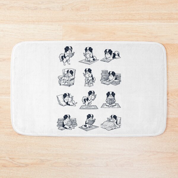 Item preview, Vintage Japanese Chin Book Reader Reading Dog Lover designed and sold by dian-rody-crest.