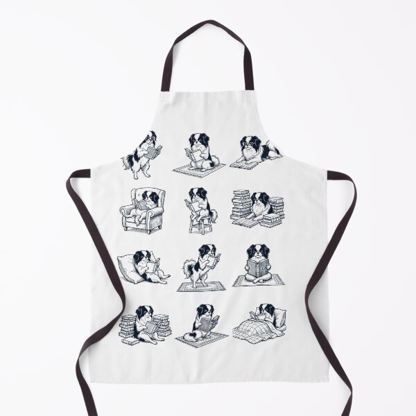 Item preview, Vintage Japanese Chin Book Reader Reading Dog Lover designed and sold by dian-rody-crest.