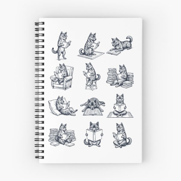Item preview, Vintage Kai Ken Book Reader Reading Dog Lover designed and sold by dian-rody-crest.