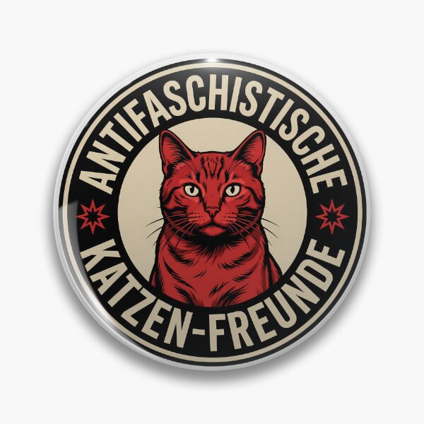 Item preview, Antifaschistische Katzen Freunde - Linke Antifaschismus Merch designed and sold by LoFizzy.