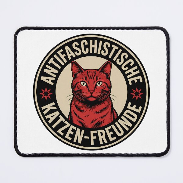 Item preview, Antifaschistische Katzen Freunde - Linke Antifaschismus Merch designed and sold by LoFizzy.