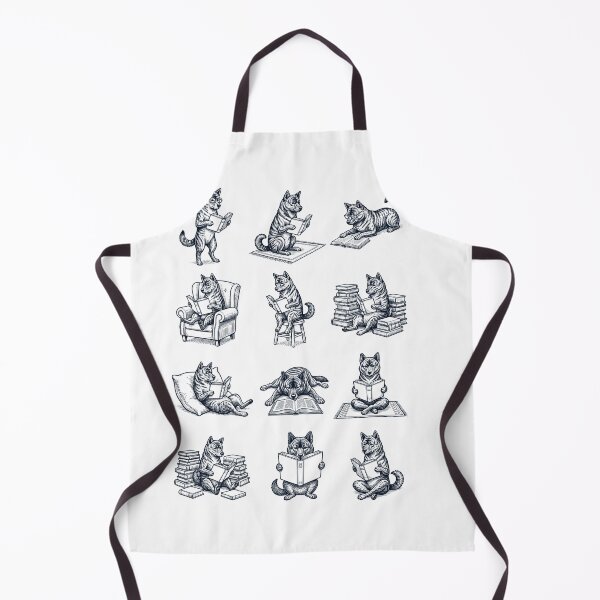 Item preview, Vintage Kai Ken Book Reader Reading Dog Lover designed and sold by dian-rody-crest.
