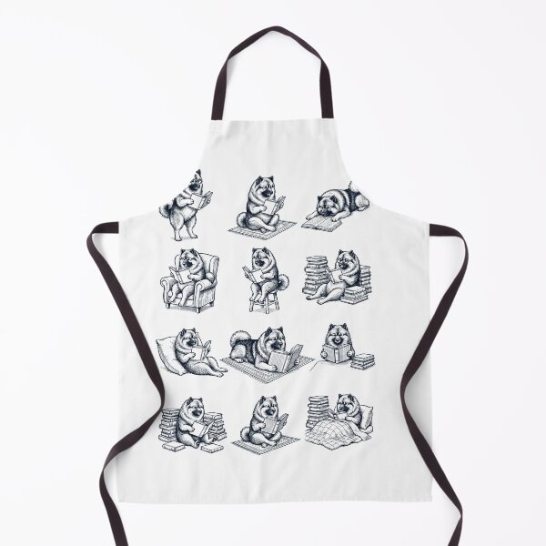 Item preview, Vintage Keeshond Book Reader Reading Dog Lover designed and sold by dian-rody-crest.