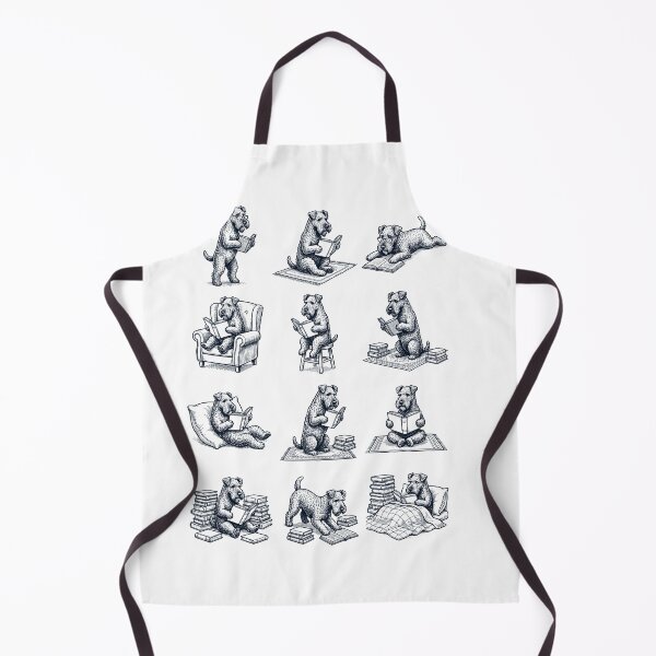 Item preview, Vintage Kerry Blue Terrier Book Reader Reading Dog Lover designed and sold by dian-rody-crest.