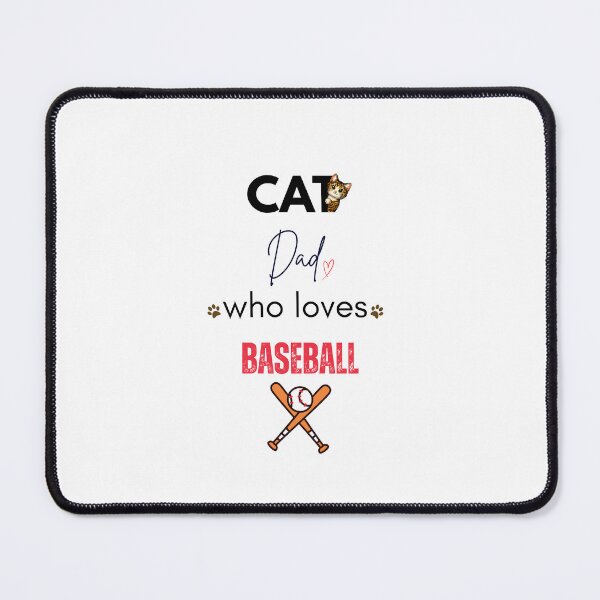 Item preview, Cat Dad Who Loves Baseball designed and sold by PawFitt.