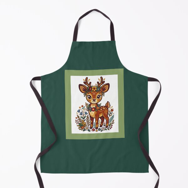 Item preview, Gentle Deer with Flowers designed and sold by amusefullife.