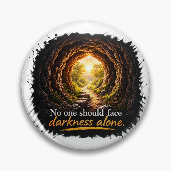 Item preview, Noone Faces Darkness Alone designed and sold by RabbitHoleAtKs.