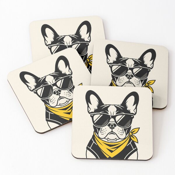 Item preview, Cool French Bulldog in Sunglasses - Minimalist Pet Graphic designed and sold by MissoStudio.